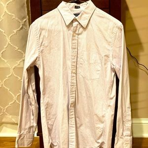 JCrew dress shirt. Pink and blue pattern. Size S 14 14.5.